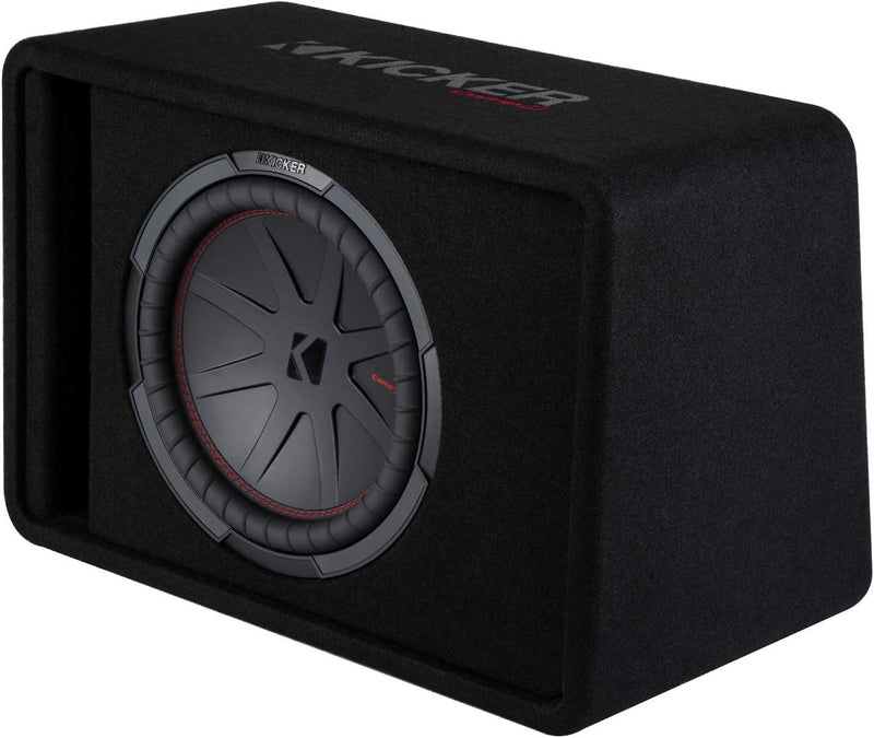 48VCWR122 KICKER 12" CompR Subwoofer Single Loaded Enclosure Ported 500W RMS 2 Ohm - Pro Audio Center