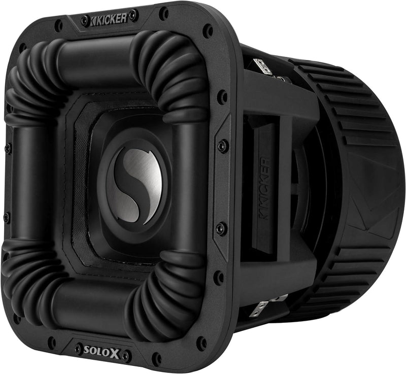 49L7X102 KICKER Solo-X 10" L7X High Excursion SPL Competition Square Subwoofer Sub 2000W RMS 2 Ohm DVC - Pro Audio Center