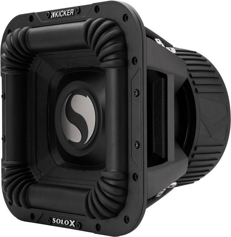 49L7X121 KICKER Solo-X 12" L7X High Excursion SPL Competition Square Subwoofer Sub 2000W RMS 1 Ohm DVC - Pro Audio Center