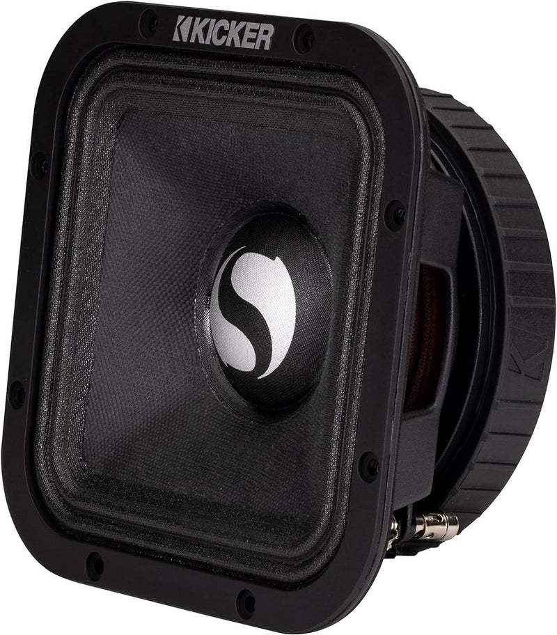 49ST7MR4 KICKER Street Series 7" Square Midrange Driver 250W RMS 500W Peak SPL Competition Grade PA Pro Sound High Output 4 Ohm (Pair) - Pro Audio Center