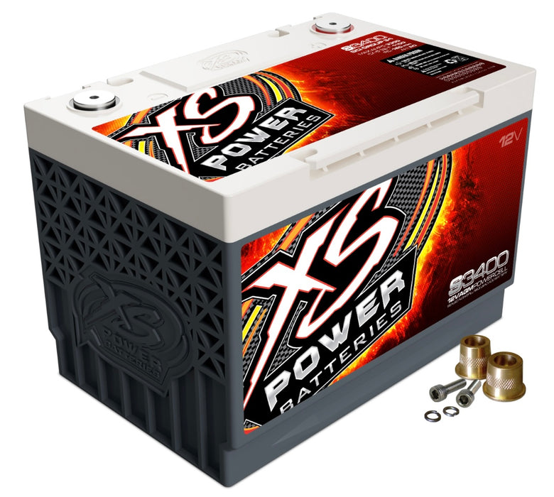 S3400 XS Power Battery 12V AGM S Series BCI Group 34 - Automotive Terminals Included 2500W / 4000W