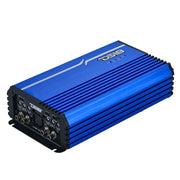 Front view of DS18 FRP-2.4K4/BL 2400W RMS 4-channel amplifier