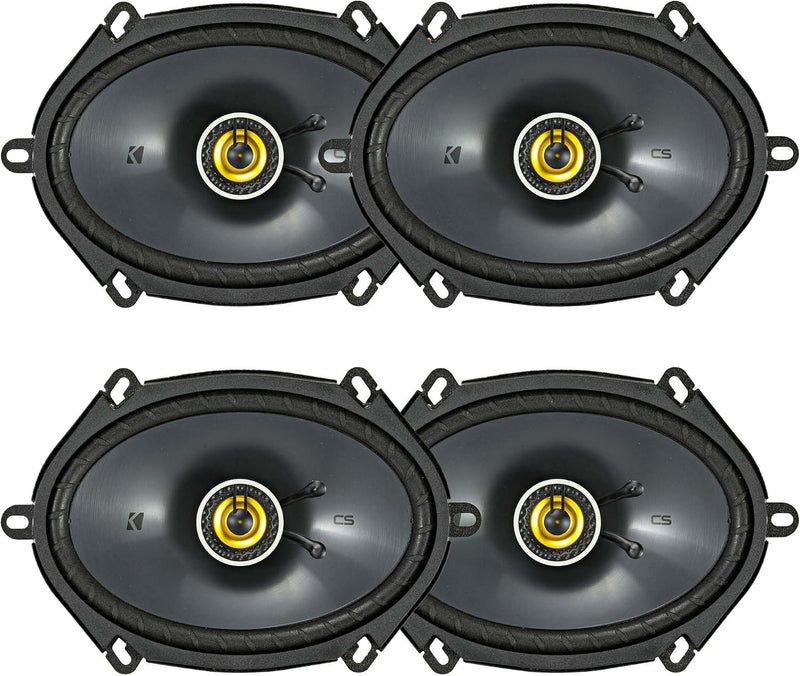 Kicker 46CSC684 CS Series 6x8 coaxial car speakers 4 pack two pairs