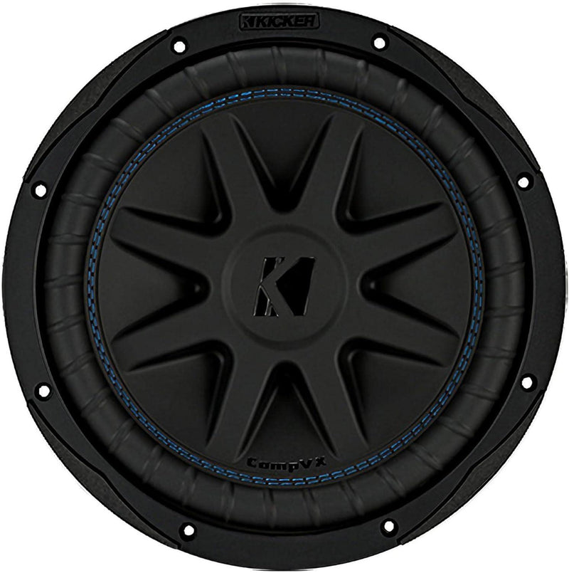50CVX102 KICKER 10" CompVX Subwoofer Sub 600W RMS 2 Ohm DVC - Pro Audio Center