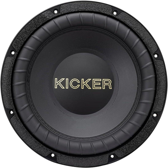 50GOLD104 KICKER 10" Comp Gold Series Subwoofer Sub 50th Anniversary Edition 400W RMS 4 Ohm DVC - Pro Audio Center
