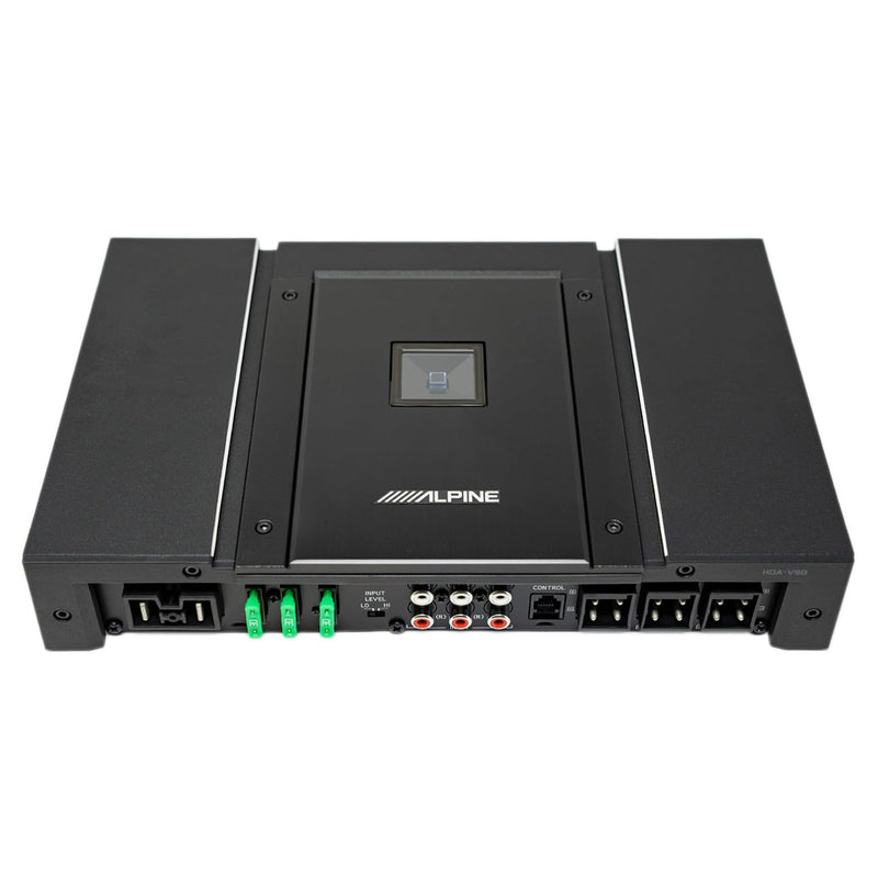 HDA-V90 Alpine Status Hi-Res 5-Channel Amplifier, 75Wx4 + 300Wx1 at 4-Ohm, 100Wx4 + 500Wx1 at 2-Ohm 5ch Car Audio Amplifier
