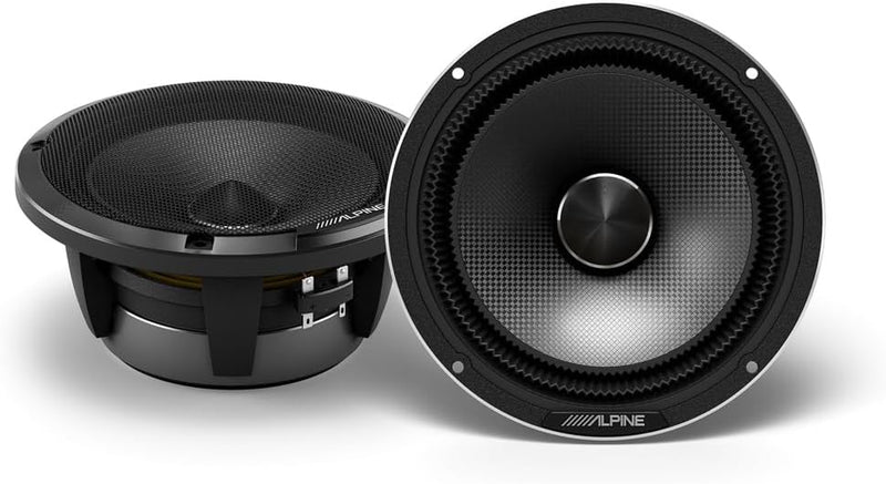 HDZ-65C Alpine Status 6.5" Hi-Res 2-Way Component Speaker Set 100W RMS 4 Ohm Car Audio (Pair)