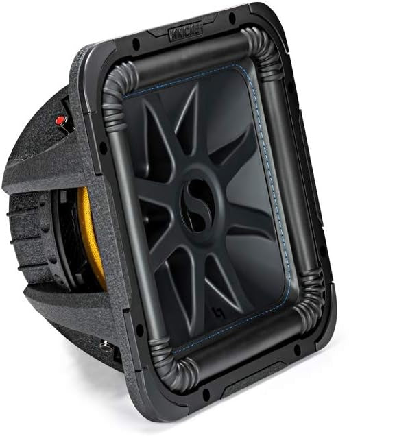 44L7S122 KICKER 12" L7S Solo-Baric Square Subwoofer Sub 750W RMS 2 Ohm DVC