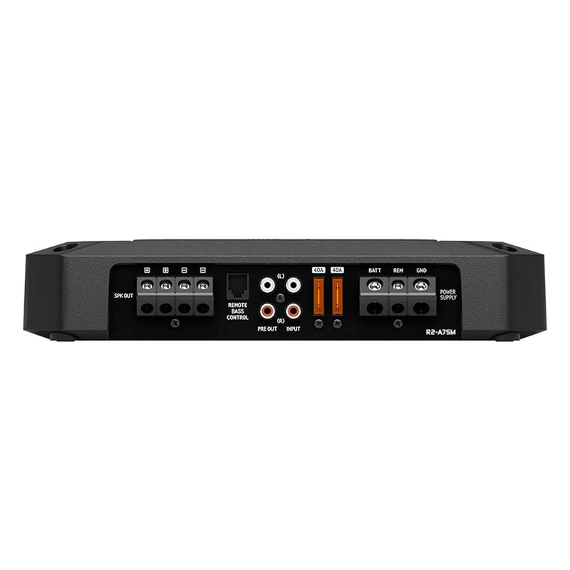 R2-A75M Alpine R-Series Mono Subwoofer Amplifier 750W RMS at 1-Ohm, Hi-Res Certified