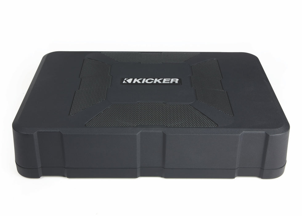 51HS8 KICKER Hideaway Series 8" Powered Subwoofer Compact Enclosure Wiring Harness & Bass Control Knob Included