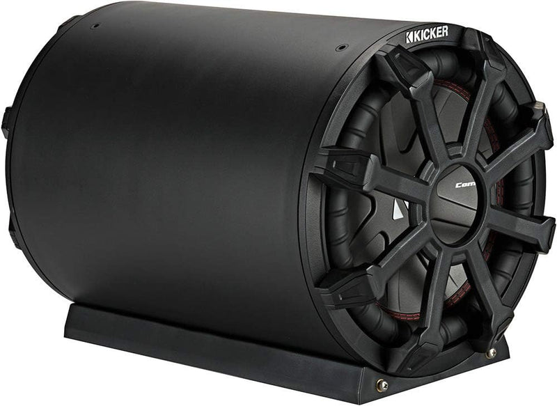 46CWTB102 KICKER 10" CompR TB Marine Loaded Subwoofer Enclosure w/ Passive Radiator 400W RMS 2 Ohm