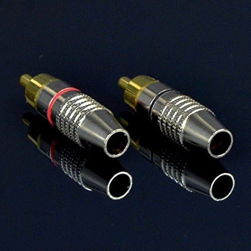 CESSRCAP CESS Single Solder Gold Male RCA Plug (Black or Red)