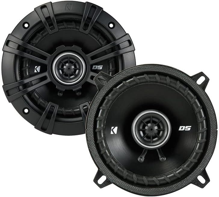 43DSC504 KICKER DS Series 5.25" 5 1/4" Coaxial 2 Way Speakers Factory Upgrade 50W RMS 200W Peak 4 Ohm Car Audio (Pair)