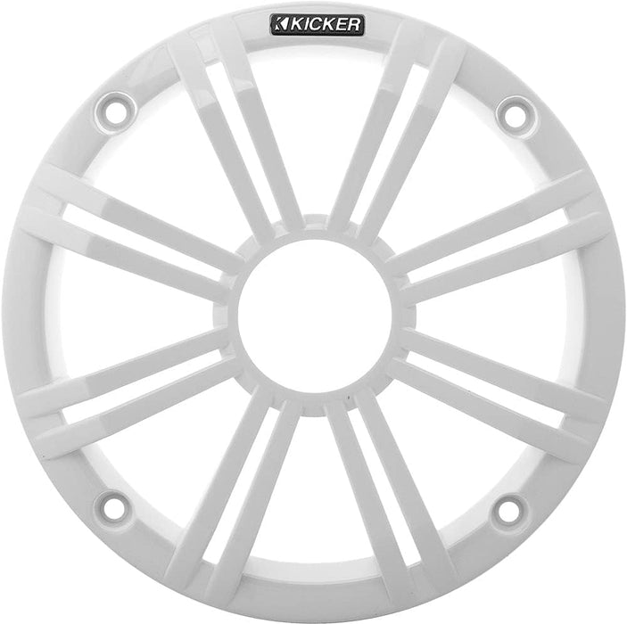 45BKMG6W KICKER KM Series 6.5" Marine OEM Speaker Grille Only - White (Single)