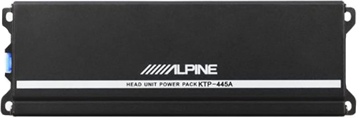 KTP-445A Alpine Head Unit In-Line 4-Channel Power Pack Amplifier 45W RMS x 4, at 2 Or 4 Ohms