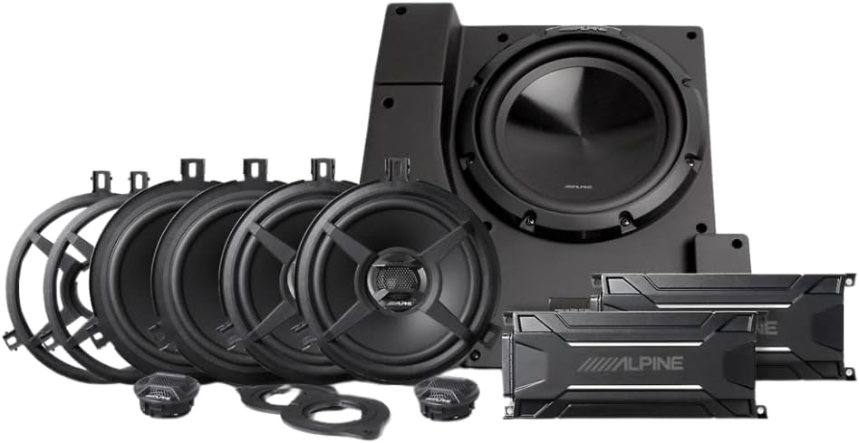 PSS-22WRA Alpine Complete Sound System Upgrade Package for 2011-2018 Jeep Wrangler Unlimited JKU