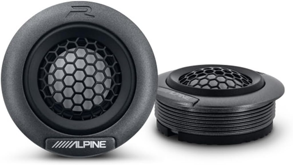 R2-S652 Alpine R-Series 6.5" High-Resolution Pro 2-Way Component Speaker Set w/ 1" Tweeters 100W RMS Car Audio 4 Ohm (Pair)