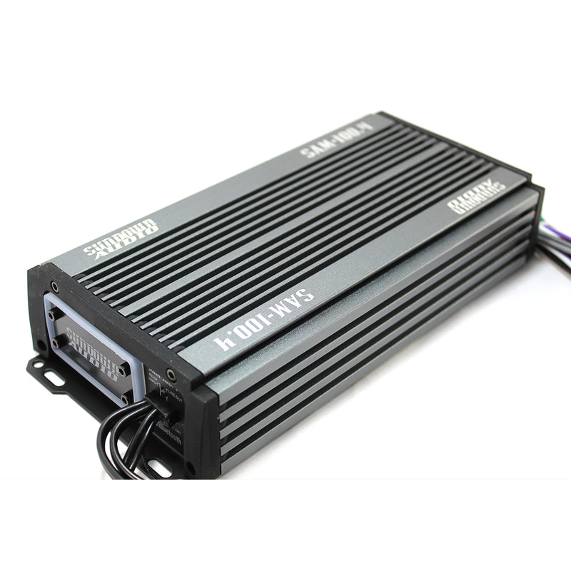 PS-SAMv21004 Sundown Audio Marine Powersports SAMv.2 100.4 Micro 4ch Amplifier Class D 700W RMS 4x175W 2 Ohms 4x100W 4 Ohms Waterproof IP67 Built-In Bluetooth