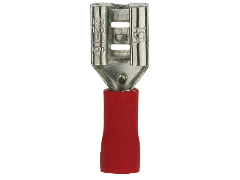 RVFD205 METRA Red Vinyl .205 Female Quick Disconnect for 22-18 Gauge Wire (Each)