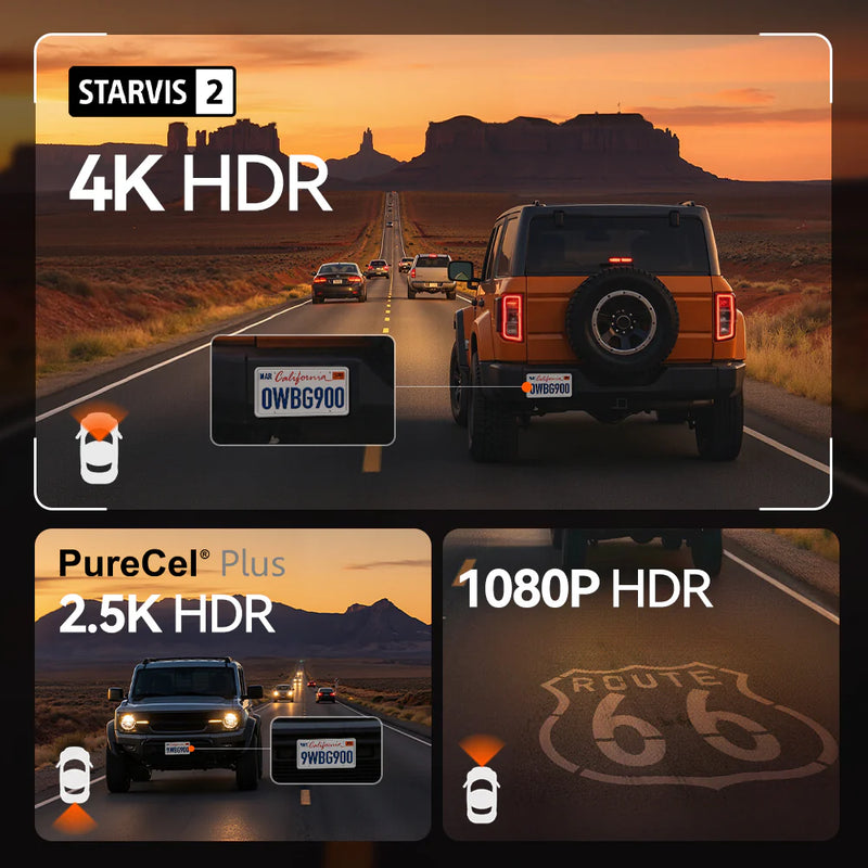 G900TriPro Bumper Wolfbox 4K Sony Starvis2 12" Rear View Mirror Dash Cam Touch Screen Smart Mirror 5.8GHz WiFi 256GB SD Card with Voice Control