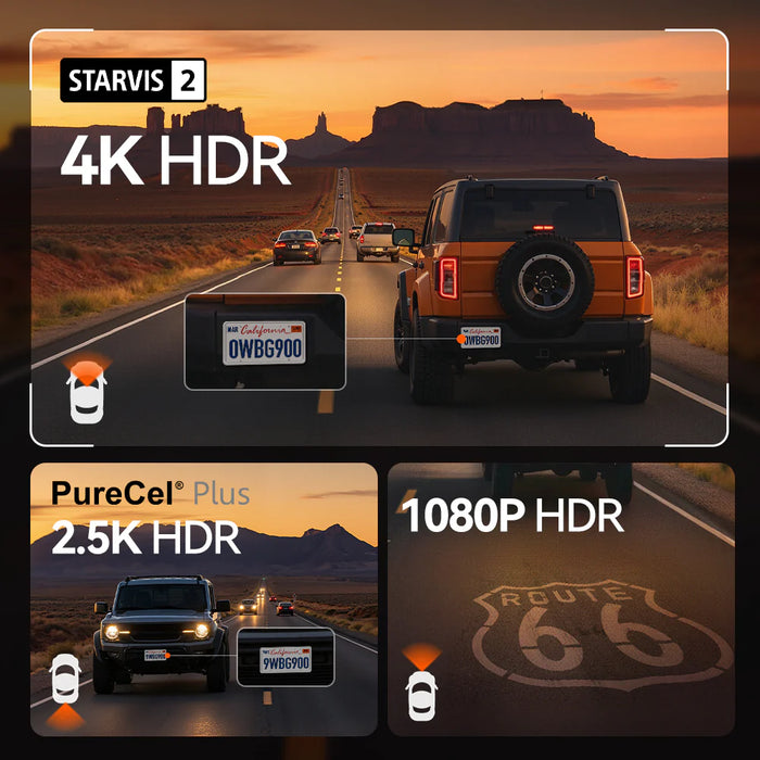 G900TriPro Bumper Wolfbox 4K Sony Starvis2 12" Rear View Mirror Dash Cam Touch Screen Smart Mirror 5.8GHz WiFi 256GB SD Card with Voice Control