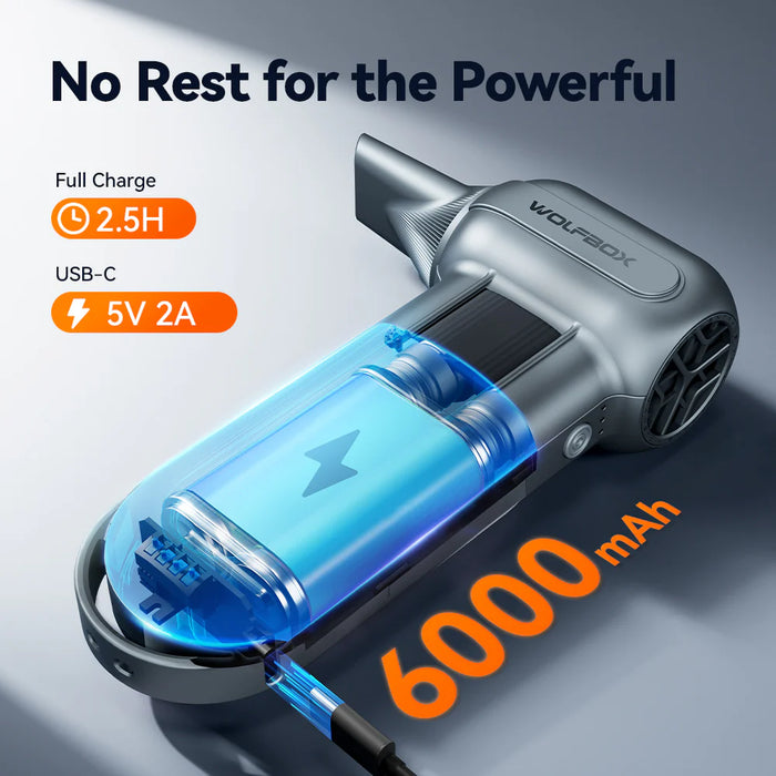 Super-Power-Turbofan-1 Wolfbox Compressed Air Duster - Super Power Electric Air Duster 150,000 RPM 185MPH 70CFM 6000mAh USB-C Rechargeable