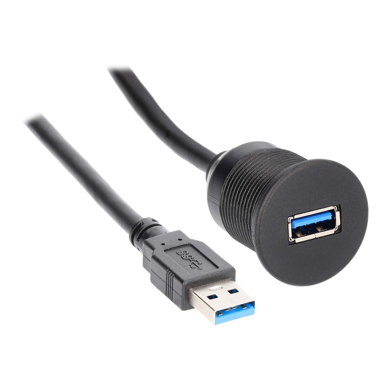 IBR116 METRA USB Pass Through Extension Flush Mount - USB Female to USB Male (3ft)