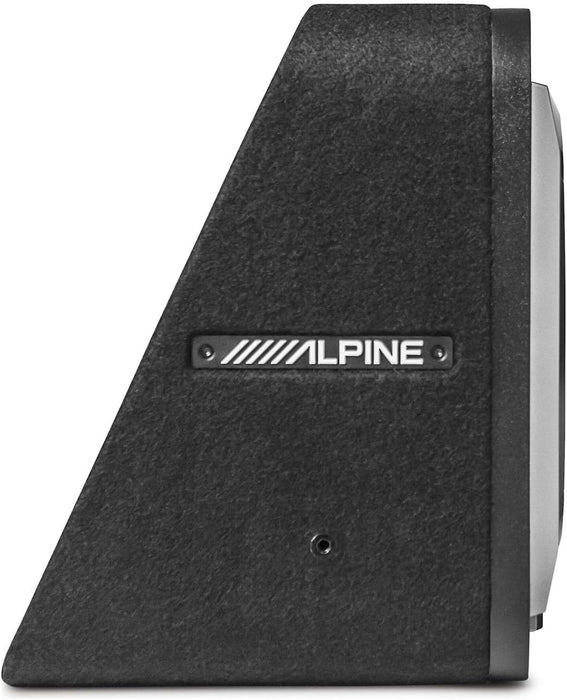 S2-SB12 Alpine Halo PrismaLink S-Series 12" Subwoofer Sub Single Loaded Wedge Enclosure w/RGB LED Lighting 600W RMS 2 Ohm