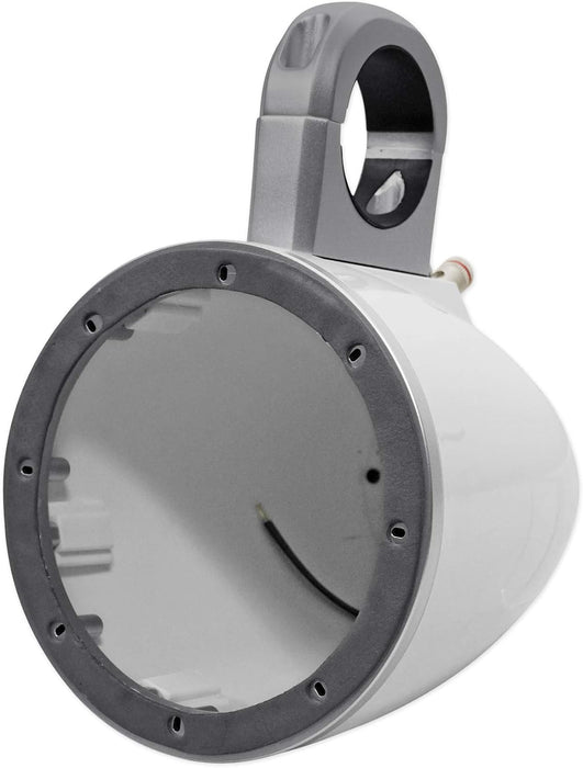 43KMTES8W KICKER 8" Marine Wake Tower/Roll Bar Empty Speaker Enclosures ONLY, White (Pair) (speakers not included)