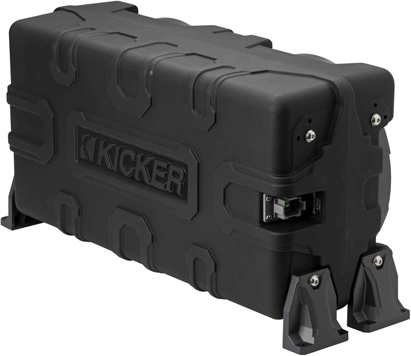 51MWLE102 KICKER 10" Premium Marine Loaded Subwoofer Enclosure w/ Passive Radiator 400W RMS 2 Ohm