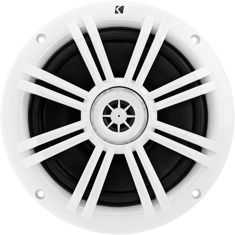 41BKM604W KICKER KM White 6.5" Coaxial 2 Way Marine Waterproof OEM Speaker 50W RMS 4 Ohm (Single)