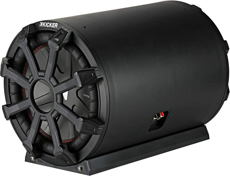 46CWTB104 KICKER 10" CompR TB Marine Loaded Subwoofer Enclosure w/ Passive Radiator 400W RMS 4 Ohm