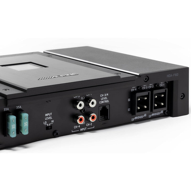 HDA-F60 Alpine Status Hi-Res 4-Channel Amplifier, 100W x 4 at 4-Ohm, 150W x 4 at 2-Ohm 4ch Car Audio Amplifier