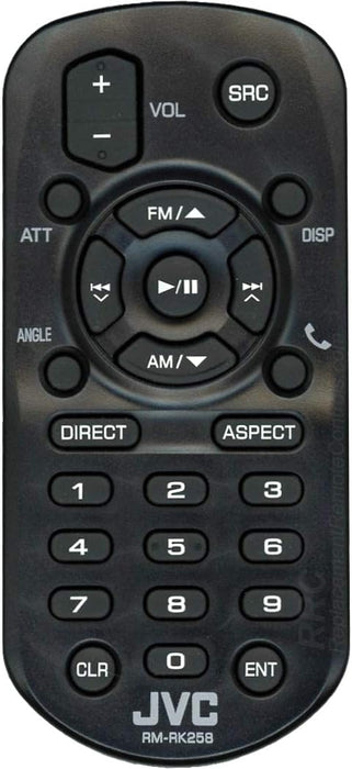 RM-RK258 JVC Wireless Remote Control for Select JVC Multimedia Receivers, Black