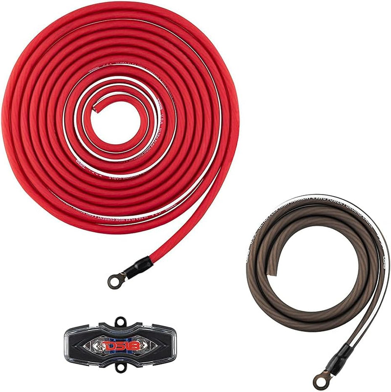 AMPKIT4 DS18 4 Gauge 4 AWG Complete Amplifier Amp Installation Wire Kit 4GA CCA