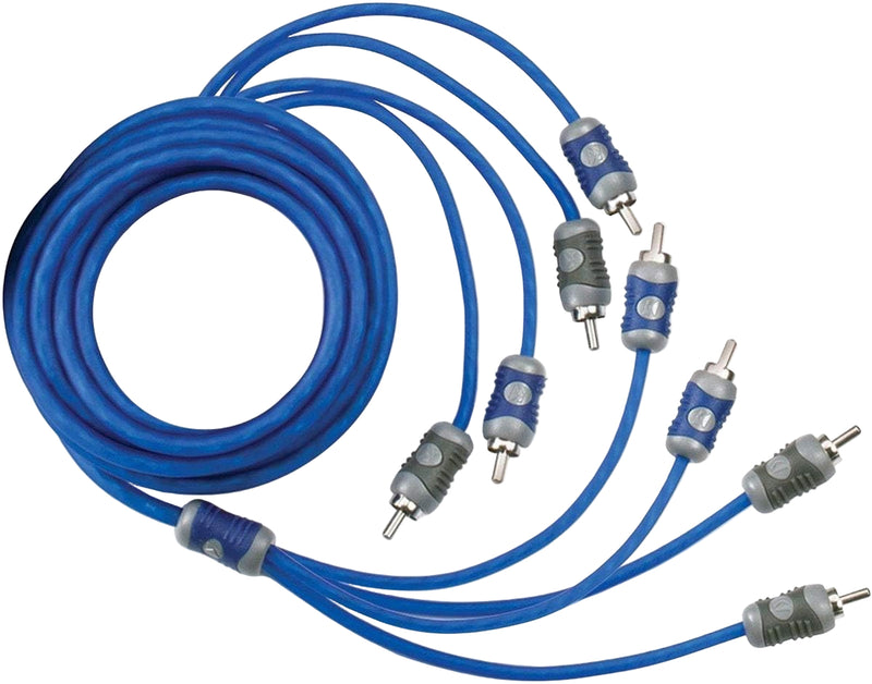 46KI44 KICKER K-Series 4-Channel RCA Interconnects, 4.0 Meter