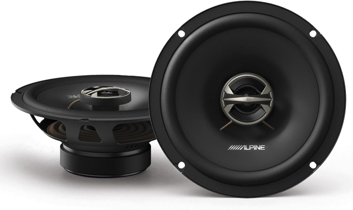 EL-E65-G Alpine EL-Series 6.5" 6 1/2 inch 2-Way Coaxial Speakers 40W RMS 4 Ohm Car Audio (Pair)