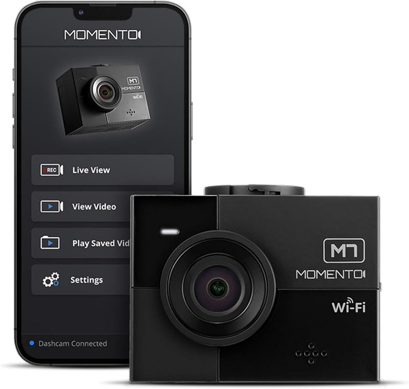 M7 Momento MD-7205 QHD 3-Channel Front and Rear Dash Camera System