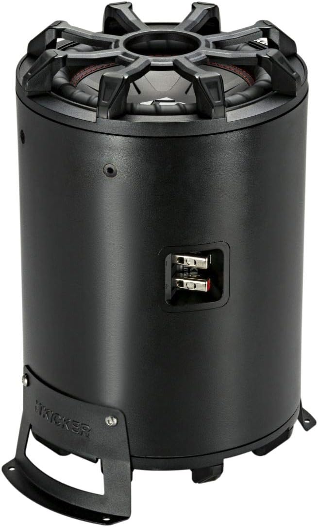46CWTB84 KICKER 8" CompR TB Marine Loaded Subwoofer Enclosure w/ Passive Radiator 300W RMS 4 Ohm