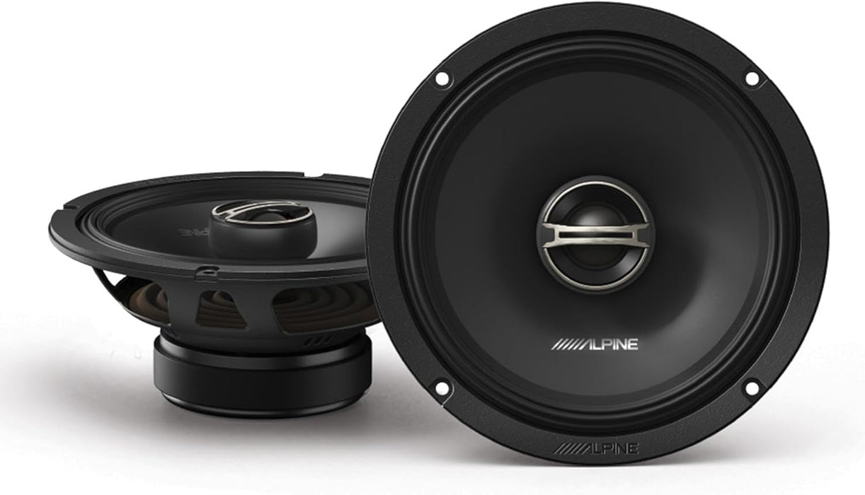 DM-65-G Alpine DM-Series 6.5" 6 1/2 inch 2-Way Coaxial Speakers 50W RMS 4 Ohm Car Audio (Pair)