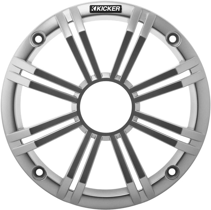 45BKMG6S KICKER KM Series 6.5" Marine OEM Speaker Grille Only - Silver (Single)
