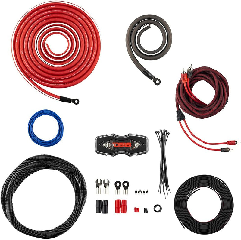 AMPKIT0 DS18 0 Gauge 0 AWG Complete Amplifier Amp Installation Wire Kit 0GA CCA