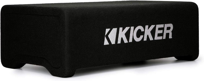 48CDF124 KICKER 12" Comp Subwoofer Single Loaded Down Firing Enclosure 150W RMS 4 Ohm