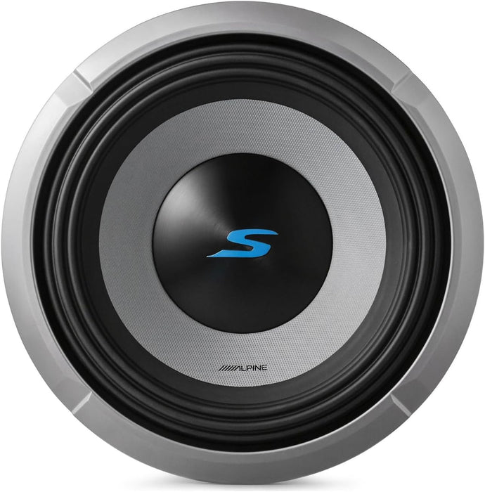 S2-W10D4 Alpine S-Series 10" Subwoofer Sub 600W RMS 4 Ohm DVC