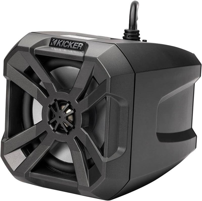 48BTCAN65 KICKER 6.5" Powered Tower Speakers w/Bluetooth 4 ATV / UTV / Golf Cart Tube Clamp Mount Pods (Pair)
