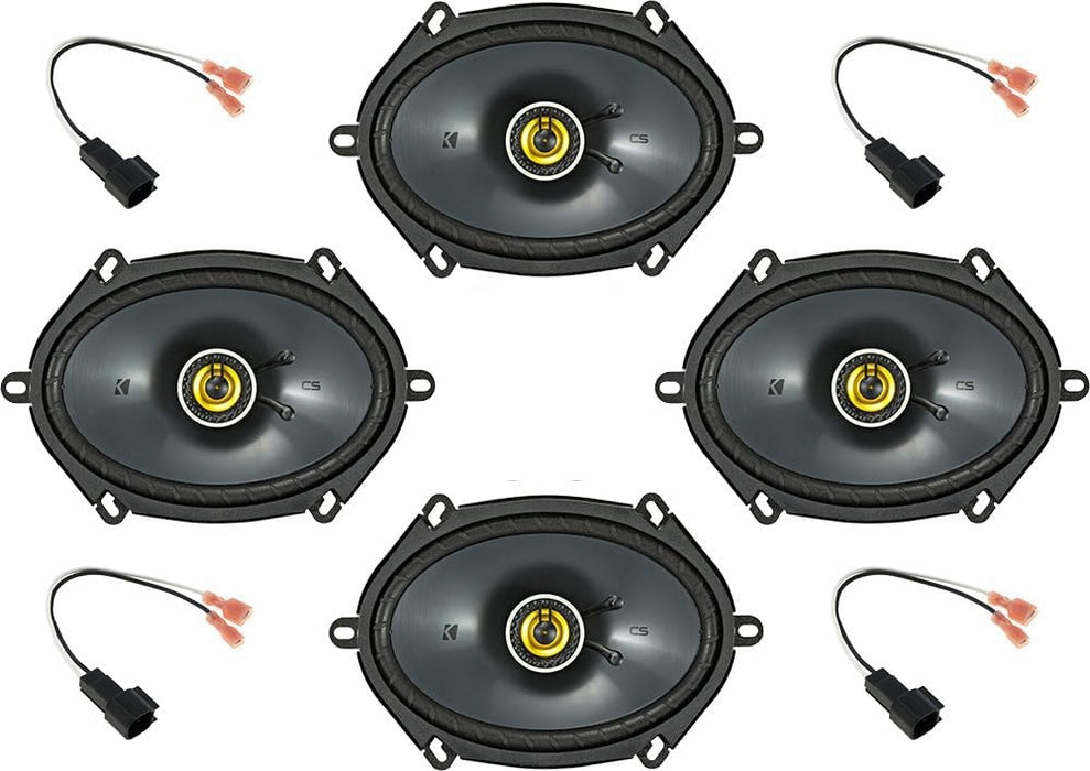 KICKER CS 6x8" Speaker Bundle for 1999-2014 Ford F150 | 4 Pack w/ Plug & Play Harnesses