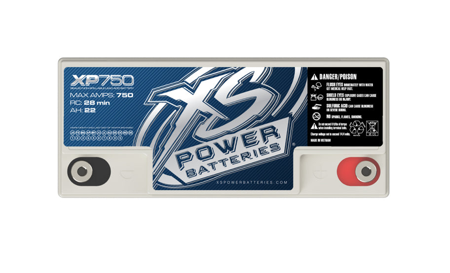 XP750 XS Power 12V AGM Supplemental Battery 22aH 750A Max
