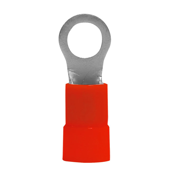 RVRT838 METRA Red Vinyl 3/8" Ring Terminal for 8 Gauge Wire (Each)