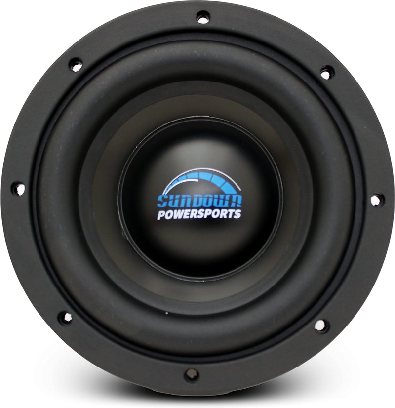 PS-PSE8 Sundown Audio 8" inch Powersports Subwoofer Sub 250W RMS for Polaris Motorcycle ATV UTV RZR (4 Ohm DVC)
