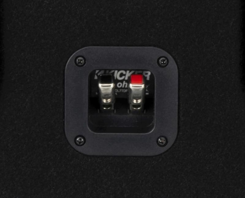 49DL7TDF122 KICKER 12" L7T Subwoofer Dual Loaded Down Firing Enclosure 1200W RMS 2 Ohm